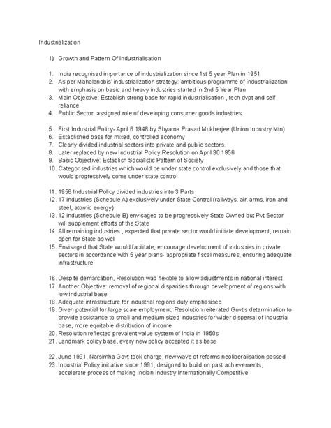 Industrilisation - The explanation for the Industrialization in India ...