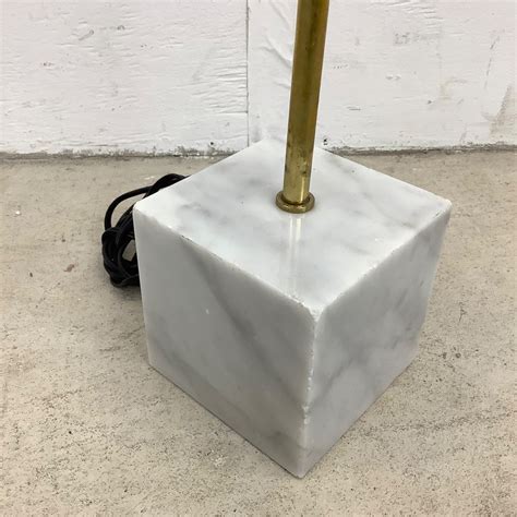 Vintage Marble Base Floor Lamp By Robert Sonneman - AptDeco
