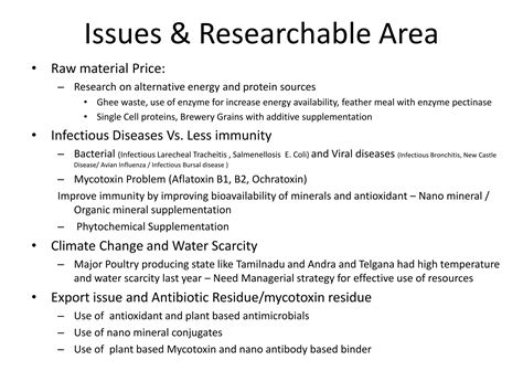 Poultry Production Scenario, Issues, researchable area.pptx
