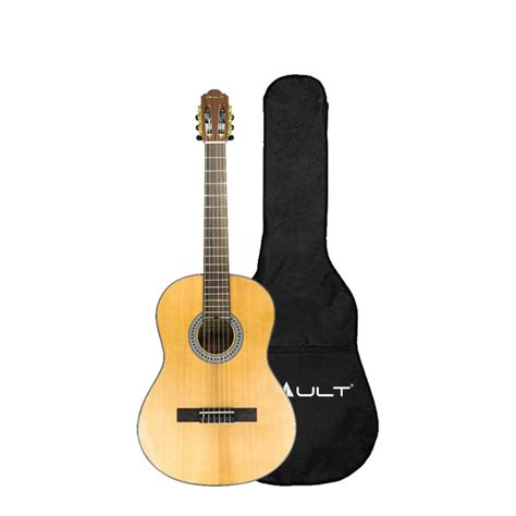 Vault CL-40 4/4 size Premium Solid Spruce-Top Classical Guitar with Gi ...
