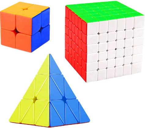 Vaniha Cube Combo Set of 2X2, 6X6,Pyraminx High Speed Stickerless Magic ...