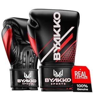 Buy Red Byakko Boxing Gloves Men Women - Genuine Cowhide Leather ...