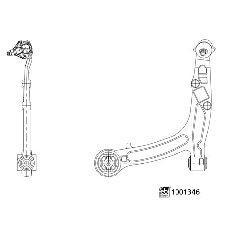 febi | 1001346 | Control Arm with bushes and joint | bilstein group ...