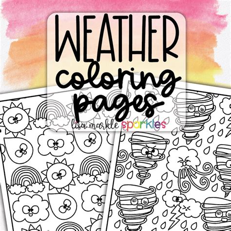 Free Weather Coloring Pages Printable PDF - Lisa Markle Sparkles ...