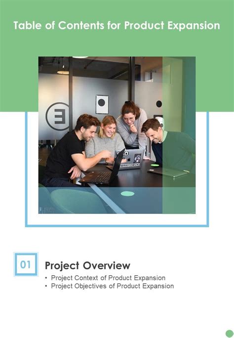 Image result for Table of Contents Product Proposal