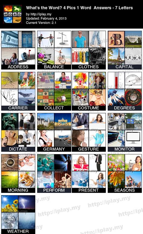 4 pics one word answers 7 letters - pnaweare