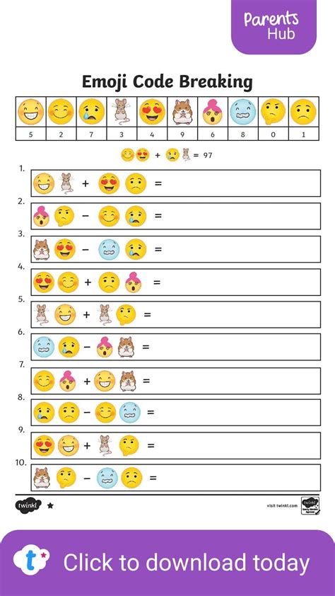 Emoji Maths Puzzle | Emoji math, Lateral thinking, Math games for kids