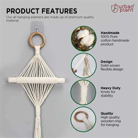 Urban Plant Twisted Tassel Macrame Plant Hanger