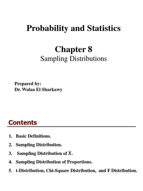 Sample and Sampling Distribution Statistics Chapter One 的图像结果