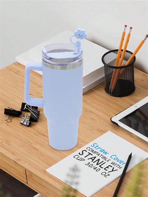 1/3/6pcs Straw Cap + Glass Straw Set, Cute Cloud Shaped Straw Cap ...