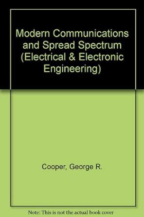 Buy Modern Communications and Spread Spectrum (Electrical & Electronic ...