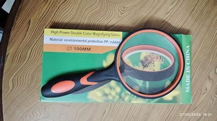 oddpod™ 8X Handheld Magnifying Glass with X-Large 100mm Lens & Non-Slip ...