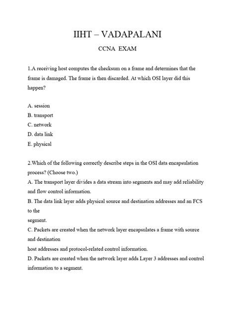 Image result for Computer Network Question Paper
