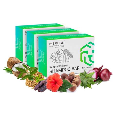 Buy MERLION NATURALS Traditional Shampoo Bar (100 gm x 3 pcs ...