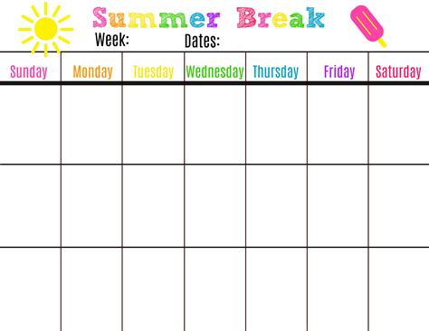 Editable Summer Calendar 2023 - Printable Calendars AT A GLANCE