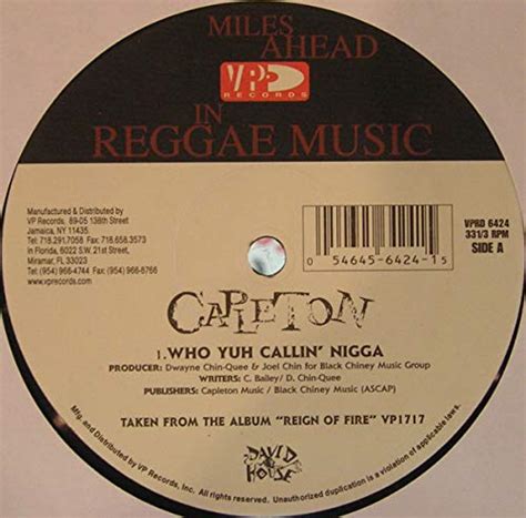 Who You Callin Nigga?: Capleton: Amazon.in: Music}