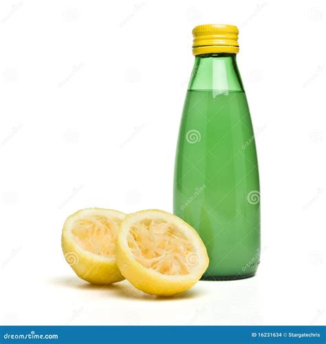 Bottled Lemon Juice stock photo. Image of freshness, macro - 16231634