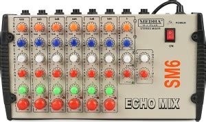 MEDHA D.J. PLUS SM-6 Professional 6 CHANNEL STERIO ECHO Analog Sound ...