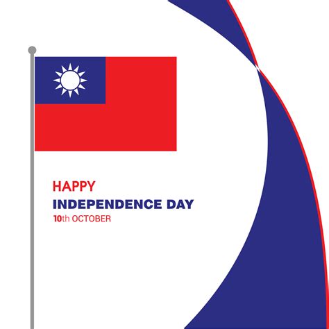 Taiwan Independence day design card vector 13370705 Vector Art at Vecteezy