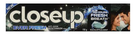 Closeup Ever Fresh Eucalyptus Mint Anti Germ Gel Toothpaste 150 g ...