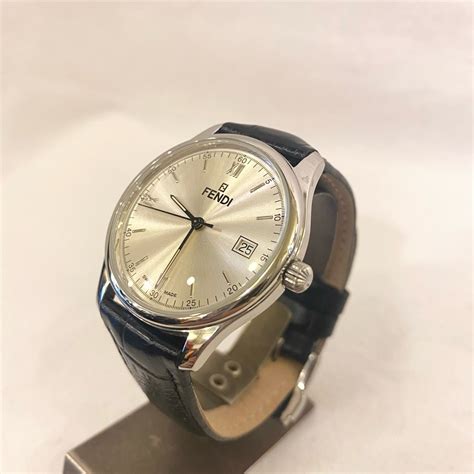 ≪Men's≫ FENDI " Dial" & Black Leather Strap Watch | CARBOOTS