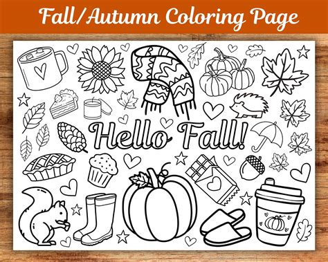 Printable Fall Themed Coloring Pages [2025]