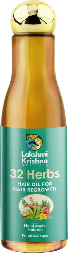 Lakshmi krishna naturals 32 Herbs Hair Oil For Hair Regrowth Hair Oil ...