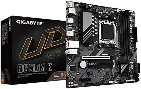 Amazon.in: Buy GIGABYTE B650M K (AM5/ LGA 1718/ AMD/ B650/ Micro-ATX/ 5 ...