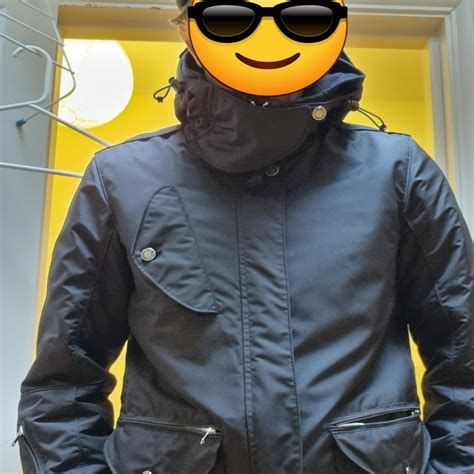 CP Company Men's Black Coat | Depop