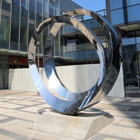 物业不锈钢圆环雕塑 - 不锈钢雕塑 - 四川天艺雕塑艺术有限公司