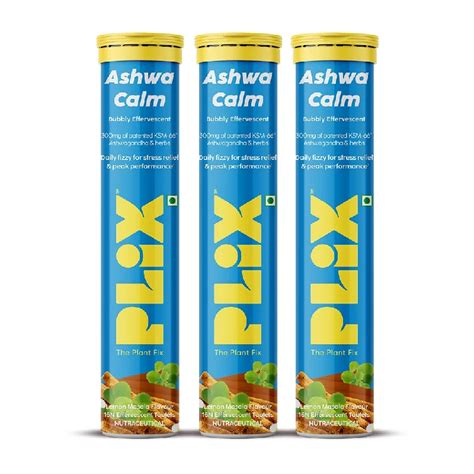 Plix-The Plant Fix KSM-66 Ashwagandha Gold Standard Effervescent