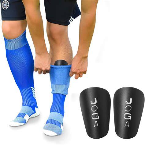 Joga Mini Shin Guards for Soccer Players Ultra Compact Lightweight ...