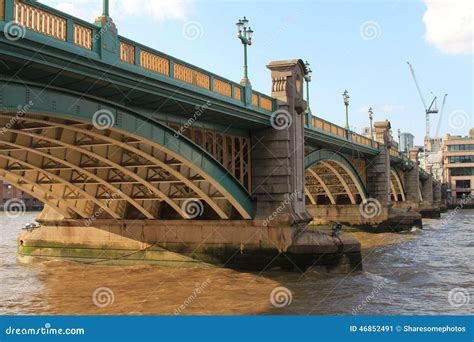 Southwark bridge in London stock image. Image of southwark - 46852491