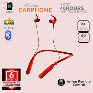 GUGGU Neckband Bluetooth headset 235 Pro 48Hrs Playtback With Fast ...