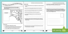 First Nations Map of Northern Territory Worksheet - Twinkl