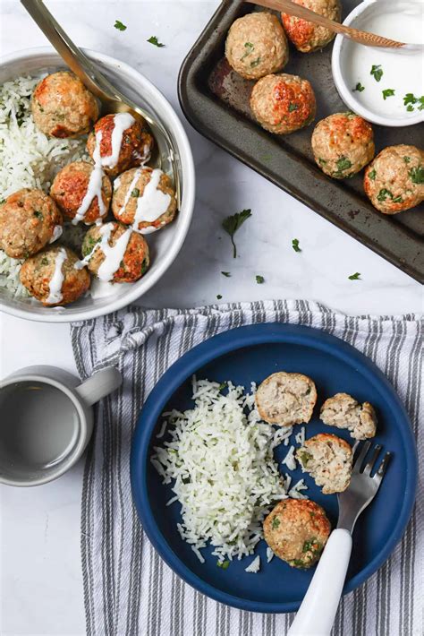 Air Fryer Chicken Meatballs: No Eggs! - Wooed By The Food