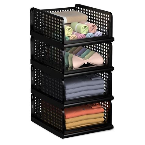 Kuber Industries Pack of 4 Storage Organizer | Wardrobe Organizer For ...