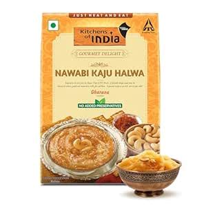 Kitchens of India Nawabi Kaju Halwa, ITC Ready to Eat Indian Sweet Dish ...