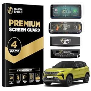 Spartan Shield {4 PACK) SCREEN PROTECTOR For TATA HARRIER | 10.25 INCH ...