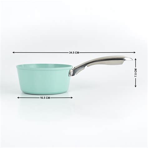 Buy Colour Refresh Aluminium Non-Stick Sauce Pan - 1.3L from Home ...