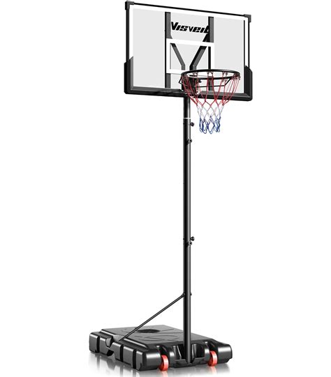 VISVEIL Basketball Hoop,Portable Basketball Hoop System for Outdoor ...