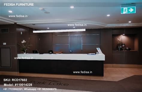 L Shape Reception Table At The Reception Desk Readymade Reception ...