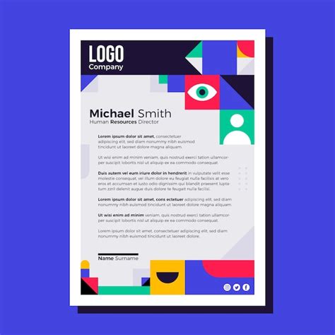 Carta intestata per le risorse umane dal design piatto | Vettore Gratis