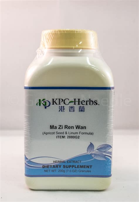 KPC Herbs - Ma Zi Ren Wan > Chinese Herbal Formulas > Golden Needle ...
