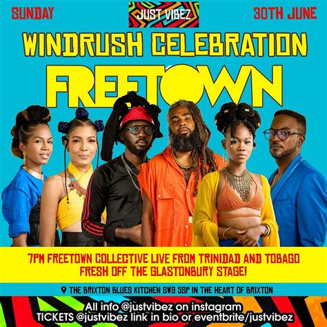 FREETOWN COLLECTIVE LIVE IN BRIXTON - Just Vibez Windrush Celebration ...