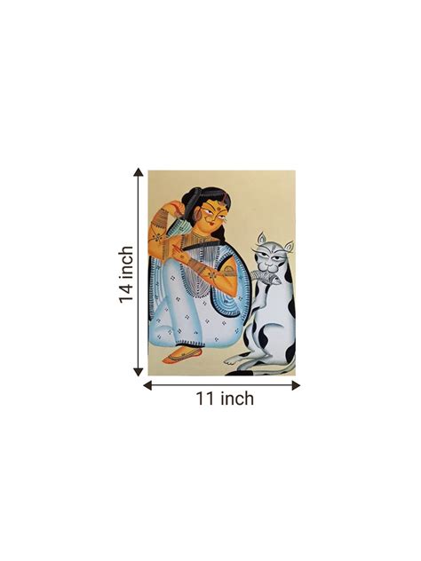 Buy Kalighat Painting of Women: Indian Folk Art