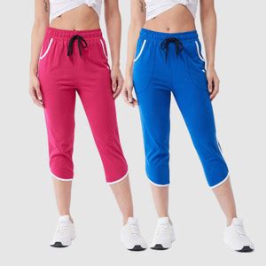 Modeve Women Blue, Pink Capri - Buy Modeve Women Blue, Pink Capri ...