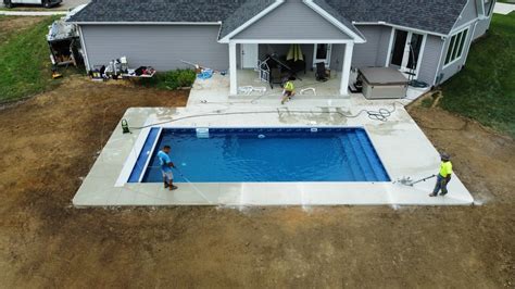 Image result for Small Backyard Pool Installation