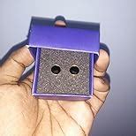 Yellow Chimes Men Earrings | Fashion Black Studs | Gold Plated ...