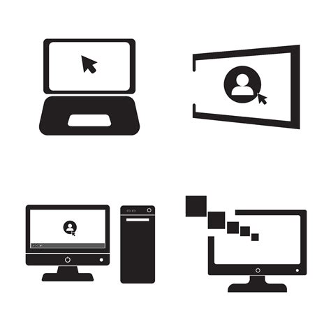 computer icon logo vetor design template 40248480 Vector Art at Vecteezy